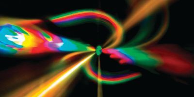 An image of light passing through a combination of refractive and diffractive axicons, referred to as a Graxicon,
