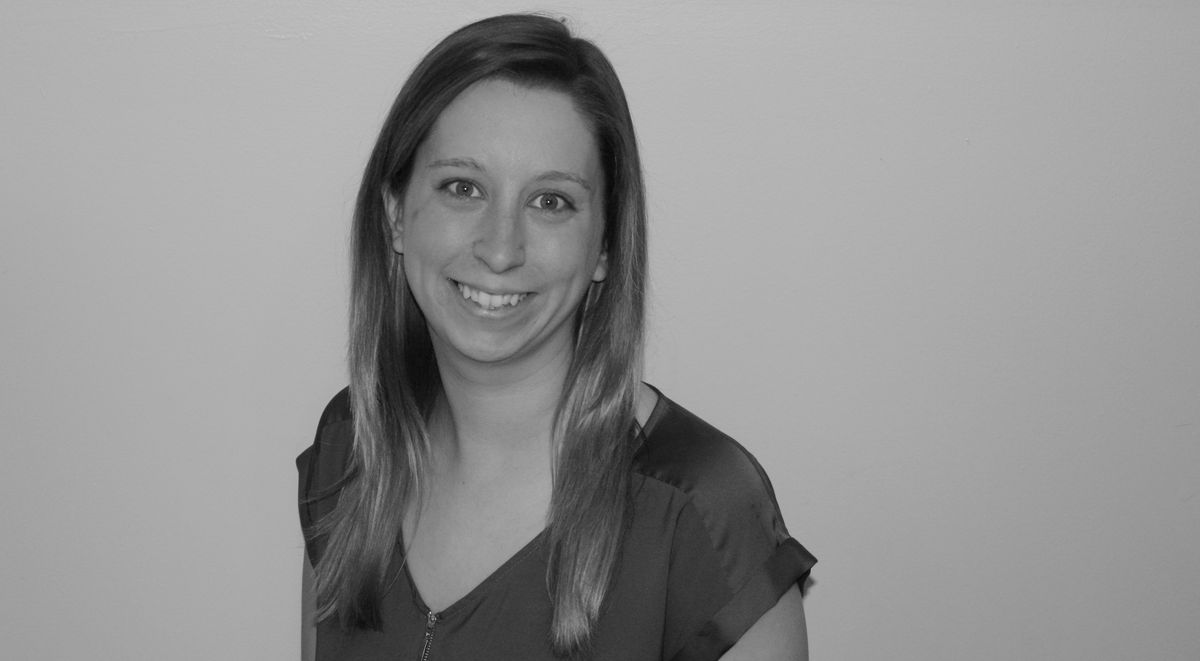 Headshot of Lauren Everett in black and white Headshot of Lauren Everett in black and white