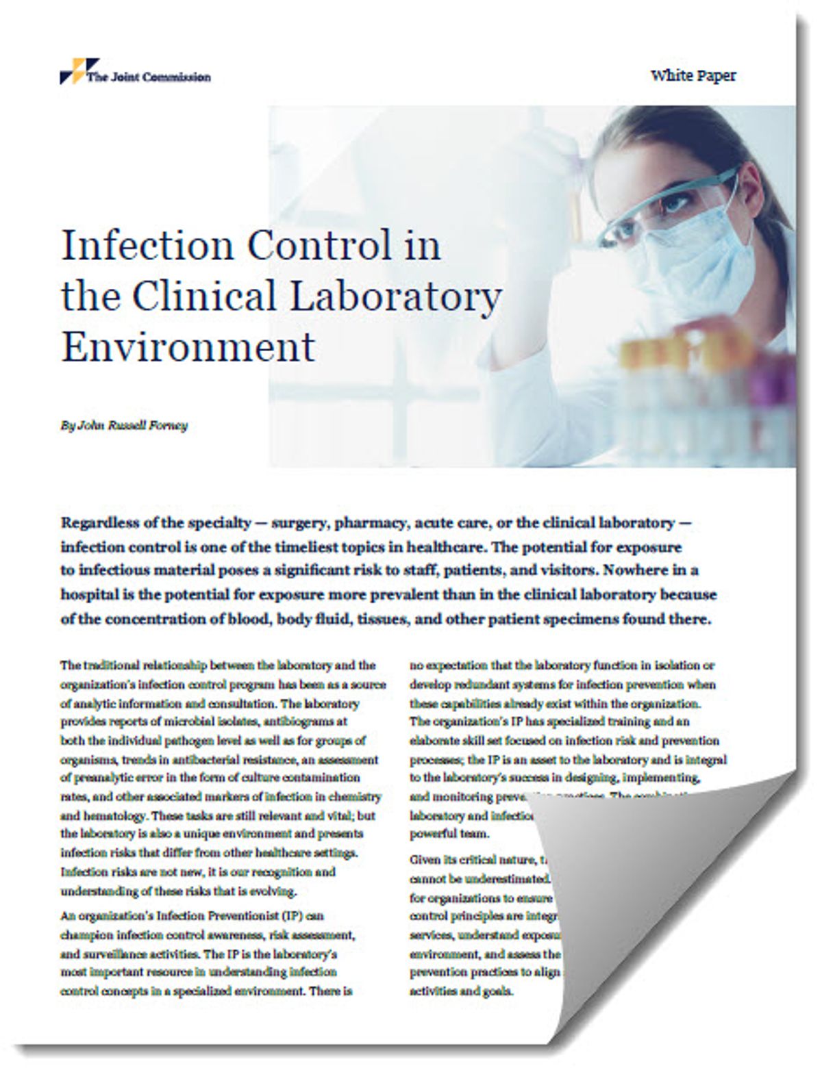 Defining the Clinical Laboratory’s Crucial Role in Infection Control Defining the Clinical Laboratory’s Crucial Role in Infection Control