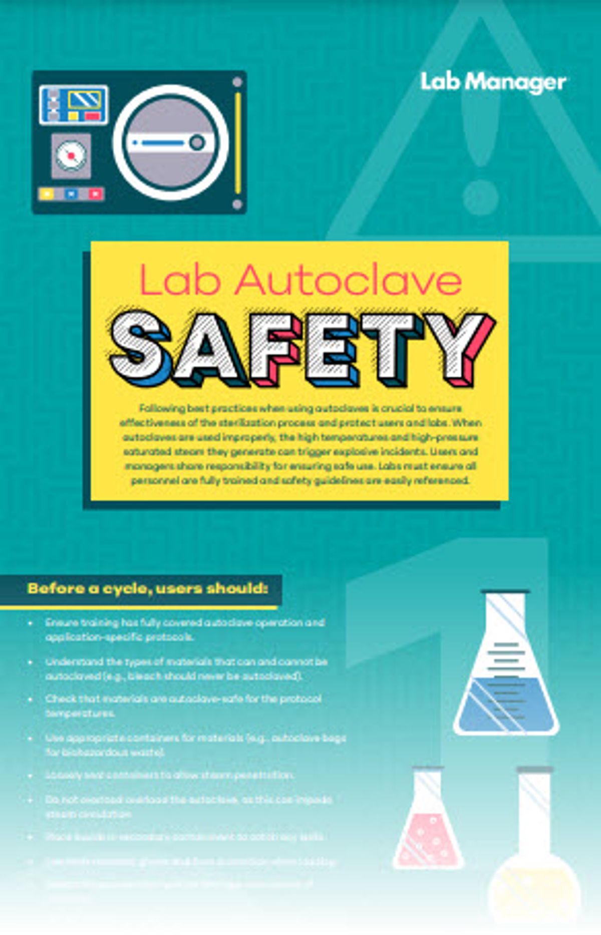 Autoclave best practices for staff and managers protect users, labs, and research Autoclave best practices for staff and managers protect users, labs, and research