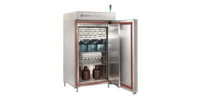A blast freezer on a white background